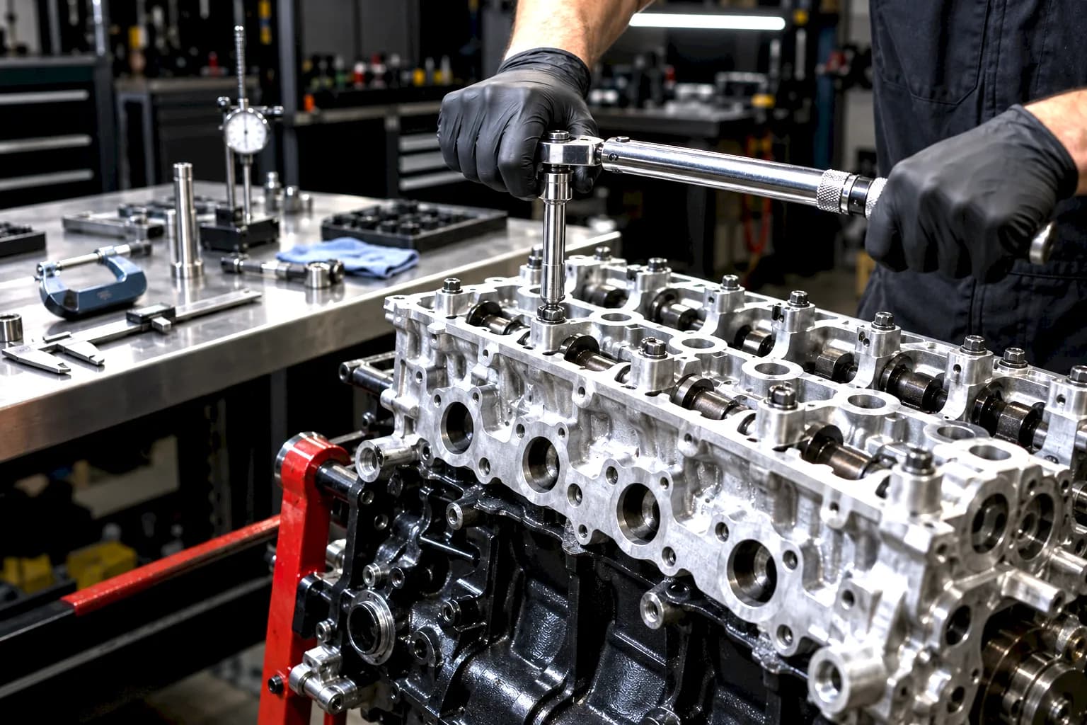 Precision torque on a cylinder head