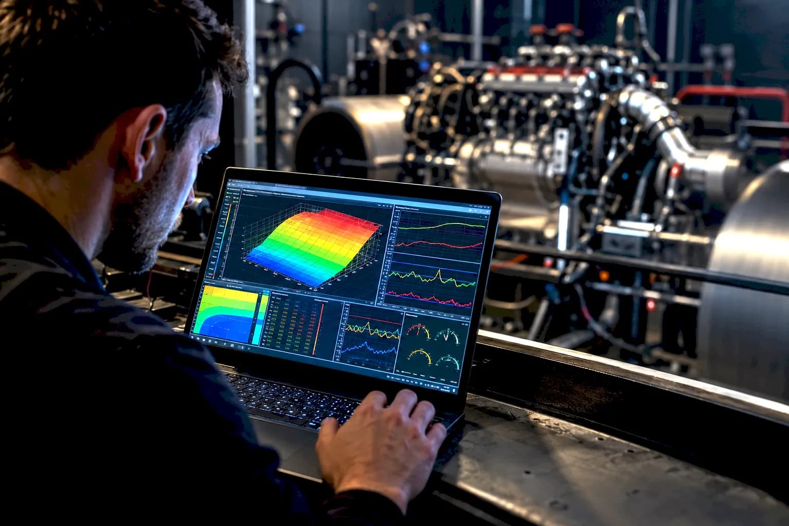 Engine calibration on the dyno