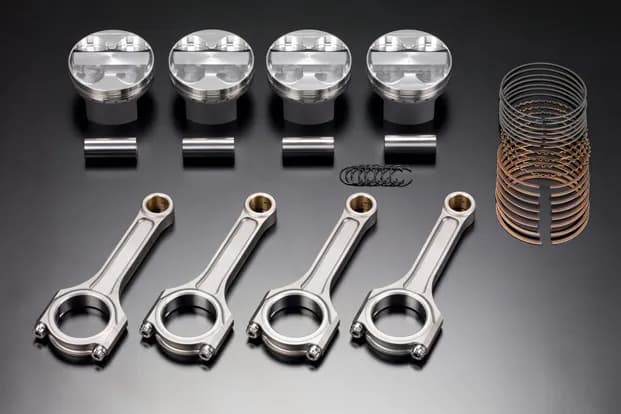 K24 Toda Racing Forged Pistons and Rods – Hi Comp, image 1 of 1