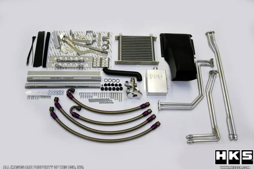 HKS DCT transmission oil cooler for Nissan GT-R35