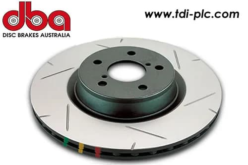 DBA Disc Rear – 4000 Series (Slotted) each – for WRX STI, image 1 of 1